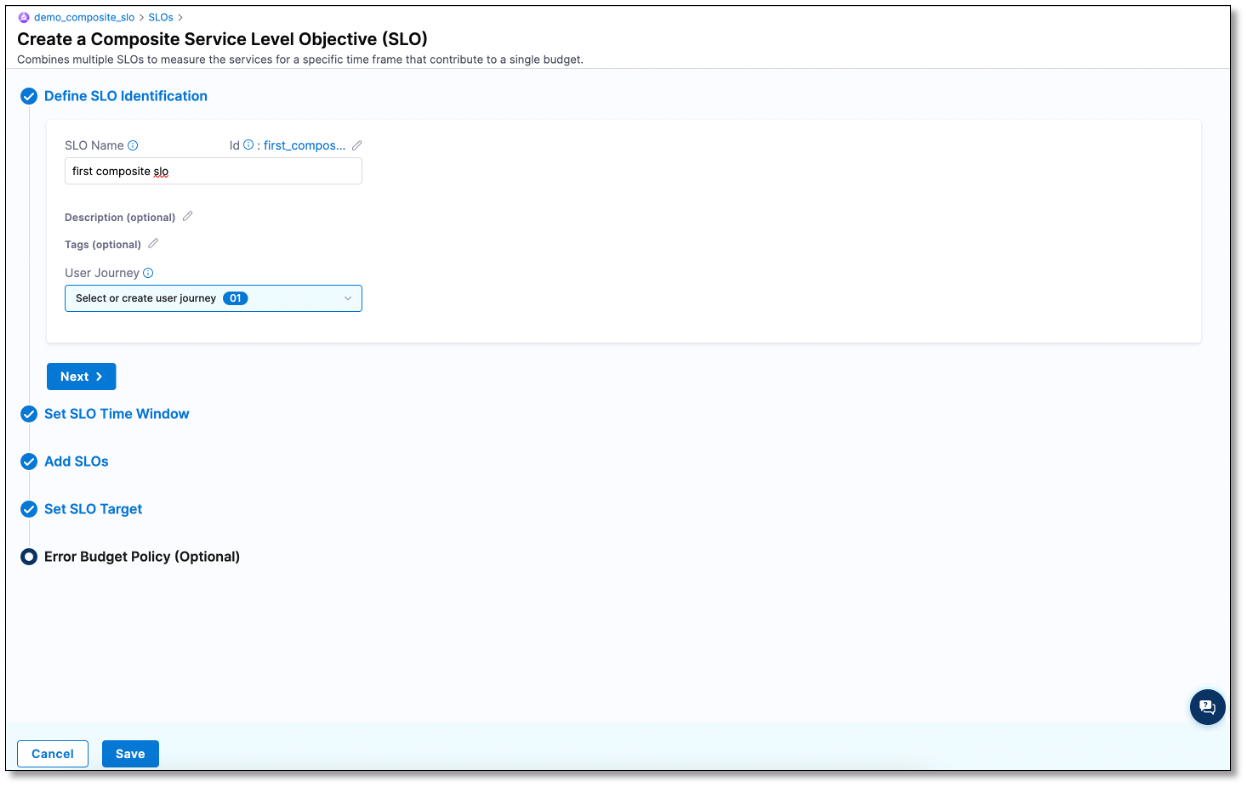 Define SLO identification
